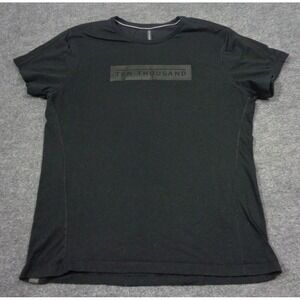 Ten Thousand Shirt Mens XL Black The Durable Logo Gym Workout Running Casual